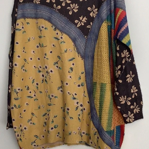 Colorful Patchwork Cardigan Plus Size 3X NWT - Picture 4 of 4